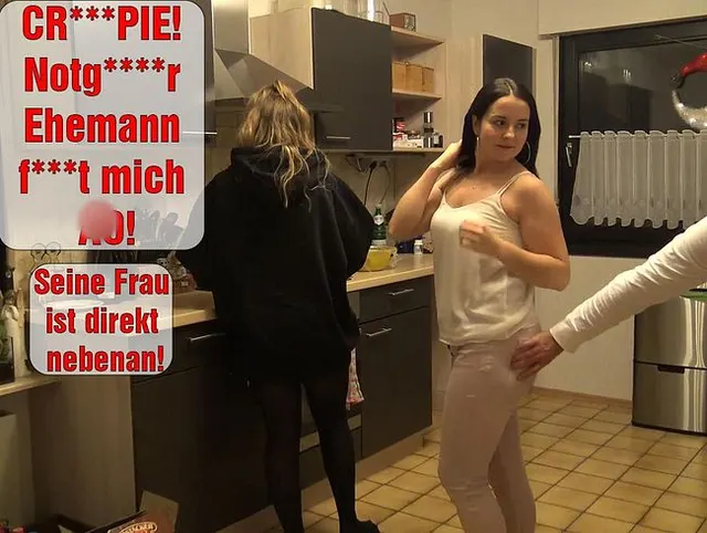 CREAMPIE! Notgeiler Ehemann fickt mich AO! Seine Frau ist direkt nebenan!