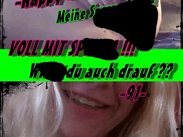 -Happy Birthday-  Meine Spermafotze! VOLL MIT SPERMA !!!