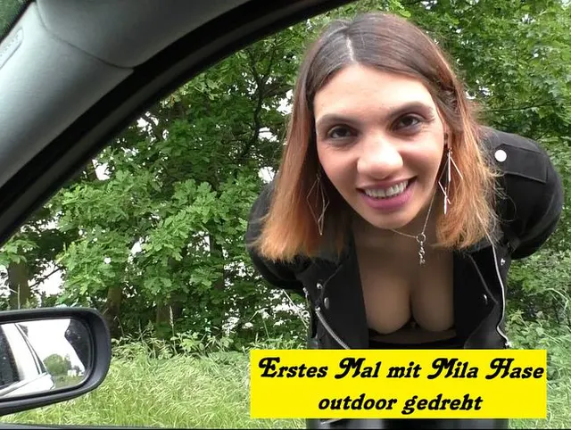 Zum ersten Mal mit Mila Hase outdoor gedreht
