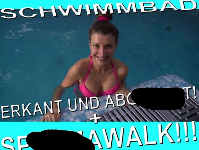 SCHWIMMBAD - ERKANT UND ABGEFICKT +SPERMAWALK !!!