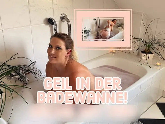 Geil in der Badewanne! Wichs mit mir!