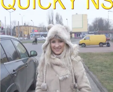 QUICKY PISSEN NEBEN DEM LADEN