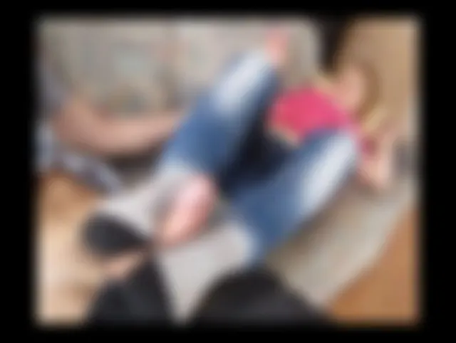 Lustiger Footjob