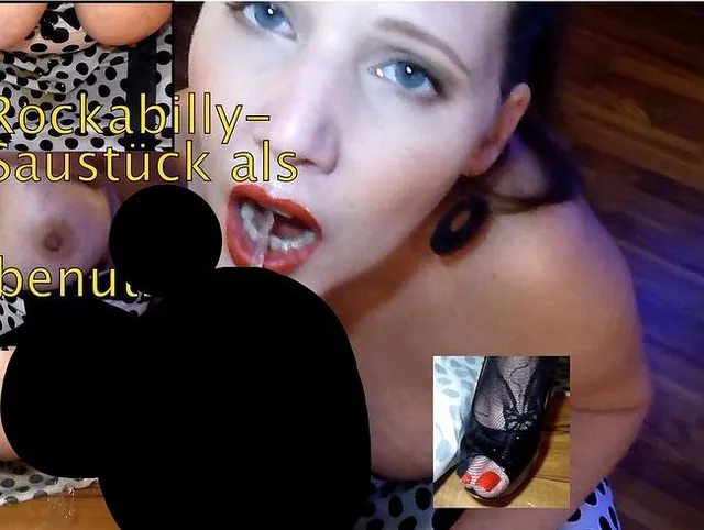 Rockabilly-Saustück als Klo mißbraucht