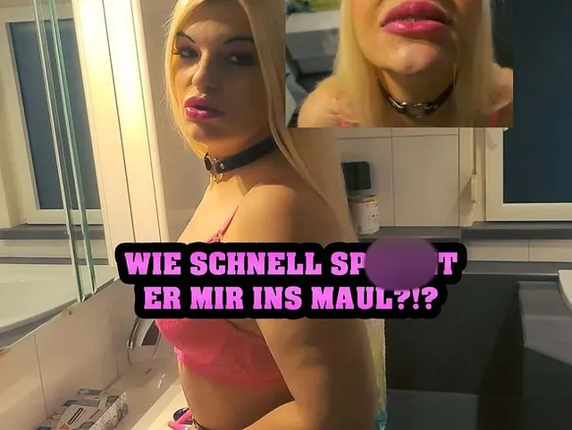 Wie schnell spritzt er mir ins Maul?!?