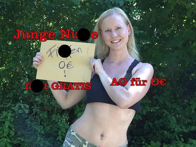 Junge Parkplatz Nutte fickt GRATIS! Public AO für 0€!!!