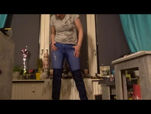 Geile Adventszeit 23 pissen Jeans Stiefel