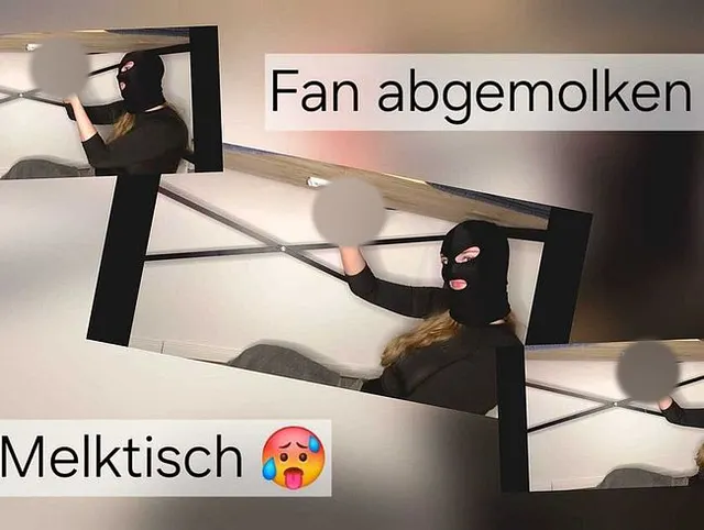 Quickie am Melktisch ! Mega Orgasmus !