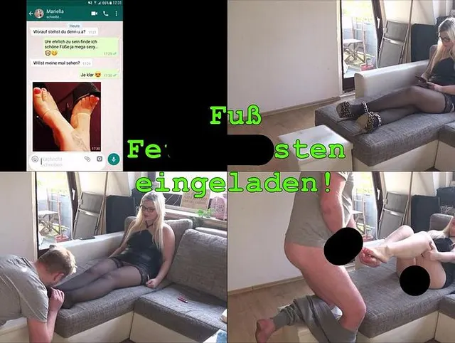 Über Chat einen Fußfetischisten eingeladen!